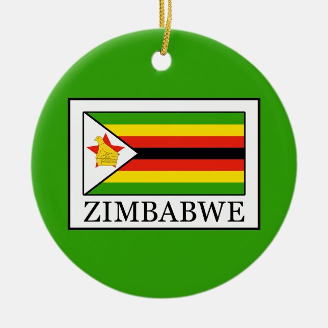 Zimbabwe Ceramic Ornament (Front)