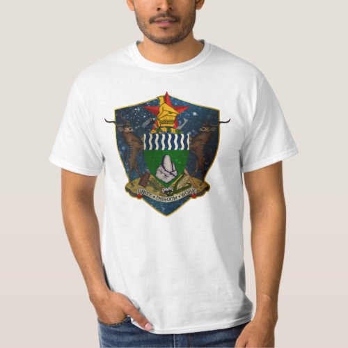 Zimbabwe Coat of Arms Shield T_Shirt