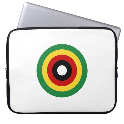 Zimbabwe country roundel flag symbol circle army a laptop sleeve