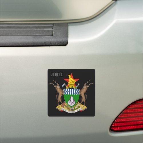 zimbabwe emblem car magnet