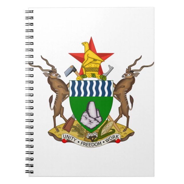 zimbabwe emblem notebook (Front)