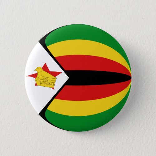 Zimbabwe Fisheye Flag Button