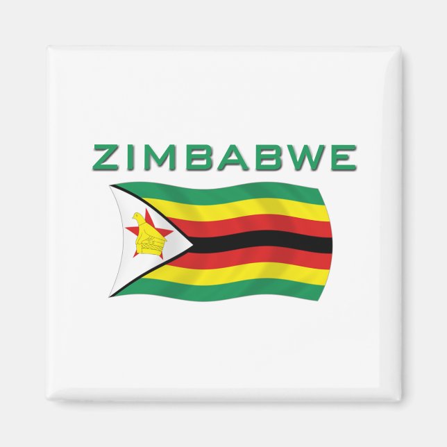 Zimbabwe Flag 2 Magnet (Front)