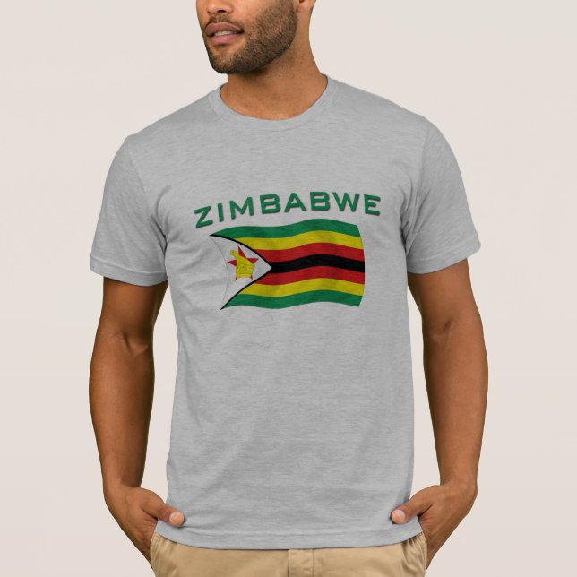Zimbabwe Flag 2 T-Shirt (Front)