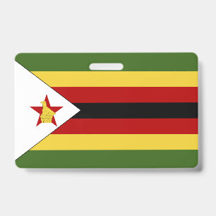 Zimbabwe flag badge