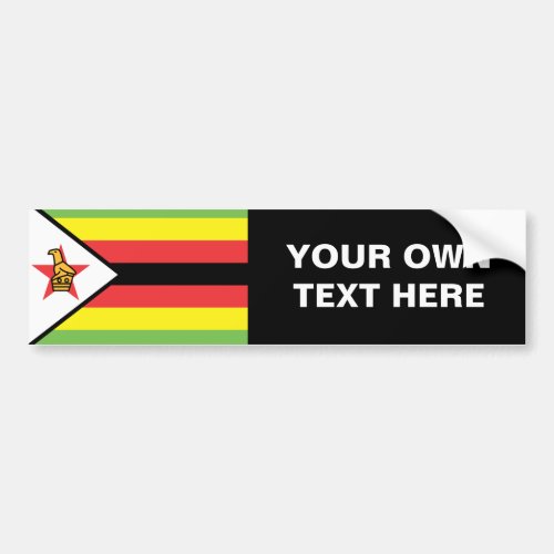 Zimbabwe Flag Bumper Sticker