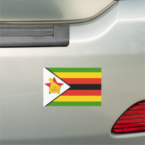 zimbabwe flag car magnet