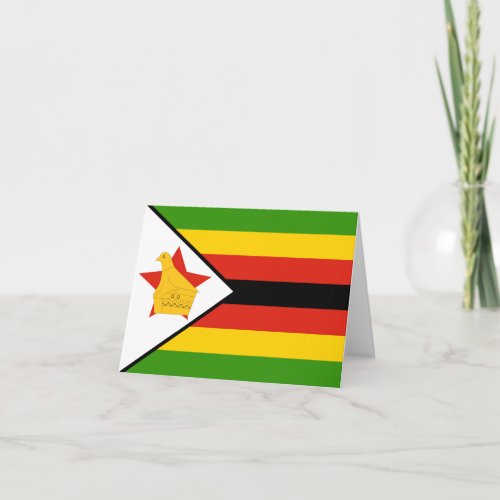 Zimbabwe Flag Card
