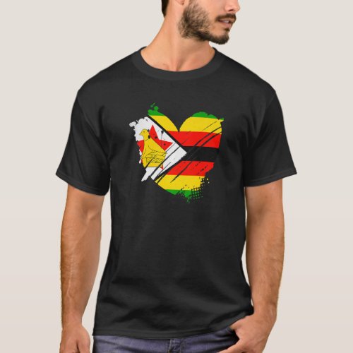 Zimbabwe Flag I love It is in my DNA  Zimbabweans T_Shirt