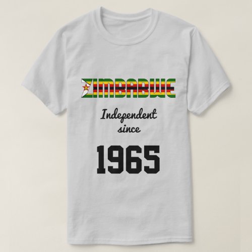 Zimbabwe Flag Independence Celebration T_Shirt