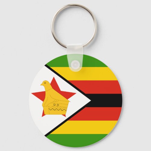 Zimbabwe Flag Keychain