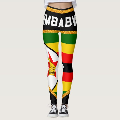 Zimbabwe Flag Leggings