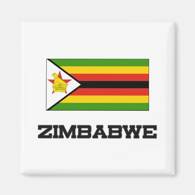 Zimbabwe Flag Magnet (Front)
