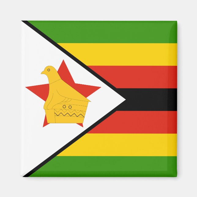 Zimbabwe Flag Magnet (Front)