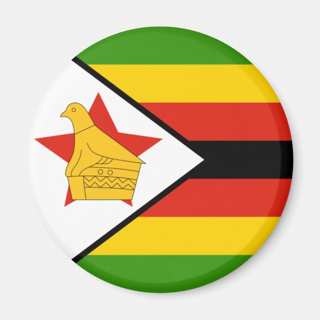 Zimbabwe Flag Magnet (Front)