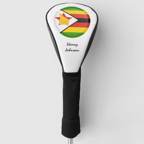 Zimbabwe Flag  Monogrammed Golf Clubs Covers