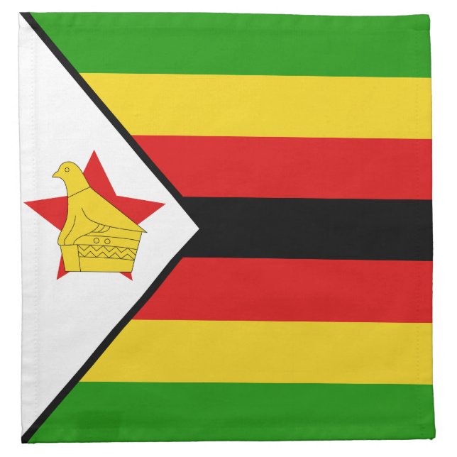 Zimbabwe Flag Napkin (Front)