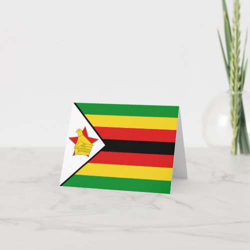 Zimbabwe Flag Notecard