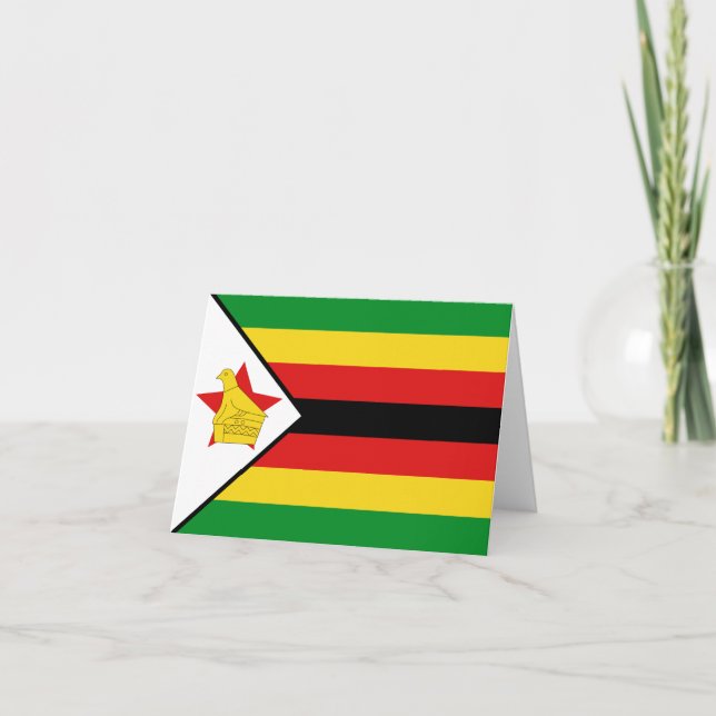 Zimbabwe Flag Notecard (Front)