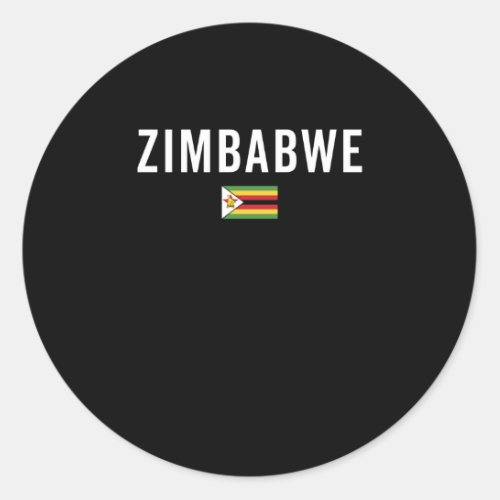 Zimbabwe Flag _ Patriotic Flag Classic Round Sticker