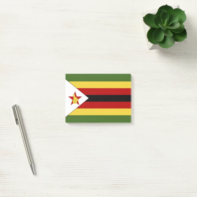 Zimbabwe flag post-it notes (Office)