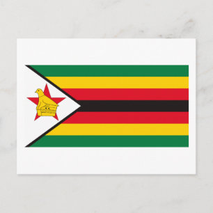 Zimbabwe Flag Postcard