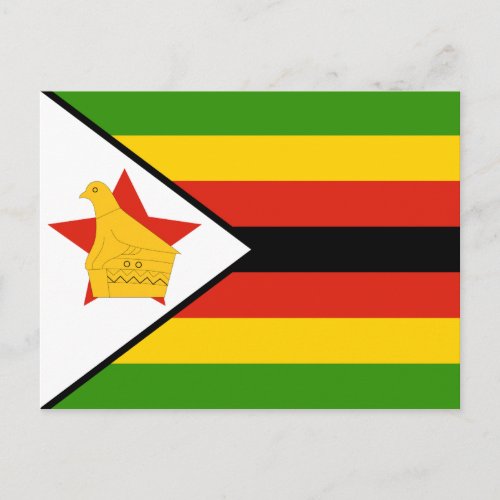 Zimbabwe Flag Postcard