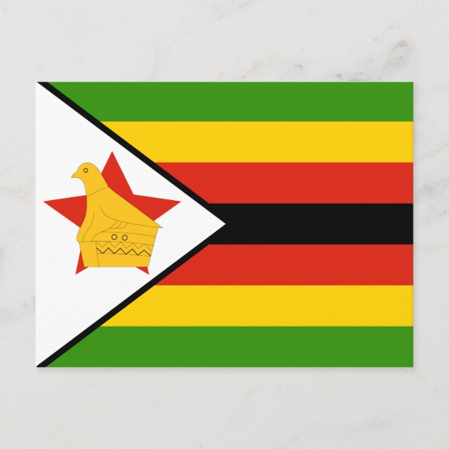 Zimbabwe Flag Postcard (Front)
