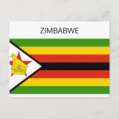 Zimbabwe Flag Postcard