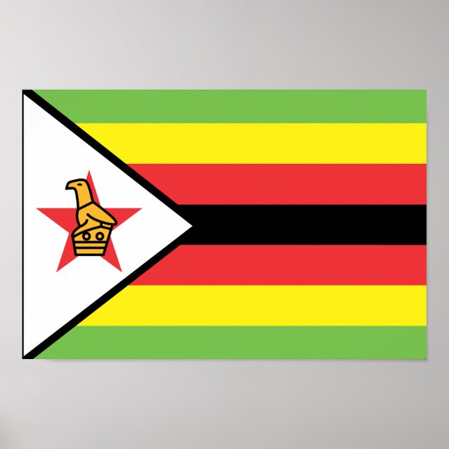 Zimbabwe Flag Poster (Front)