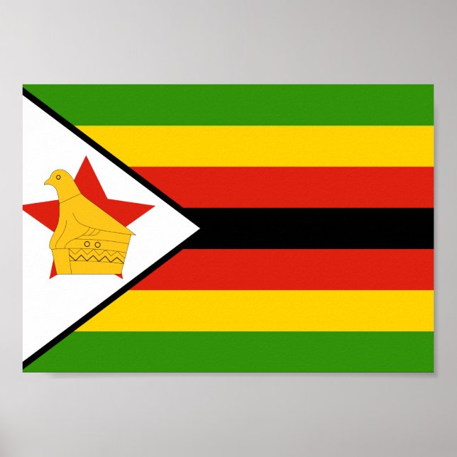 Zimbabwe Flag Poster (Front)