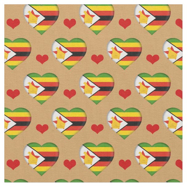 Zimbabwe Flag Fabric Zazzle