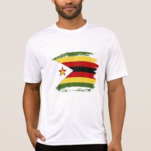Zimbabwe flag T-Shirt (Front)