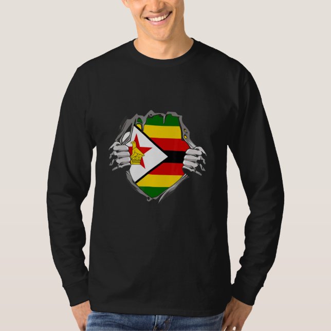 Zimbabwe flag T-Shirt (Front)