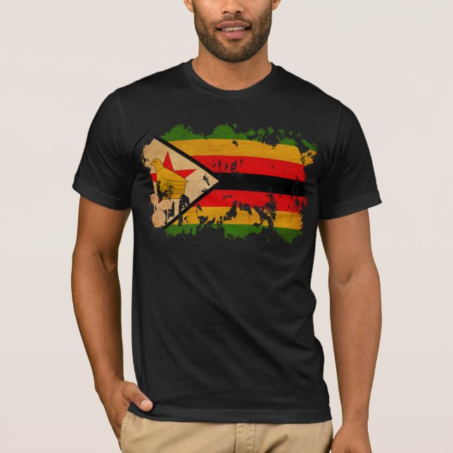 Zimbabwe Flag T-Shirt (Front)