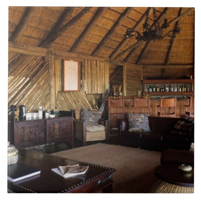 Zimbabwe, Hwange National Park, Linkwasha lodge. Tile (Front)