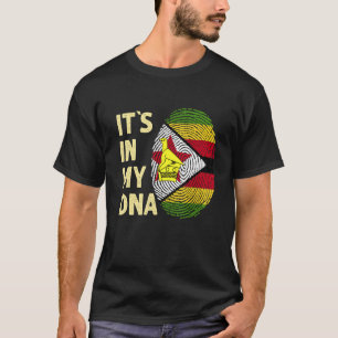Zimbabwe In My Dna Zimbabwe Flag Team Zimbabwe T-Shirt