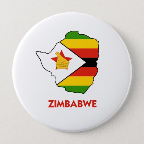 ZIMBABWE MAP PINBACK BUTTON