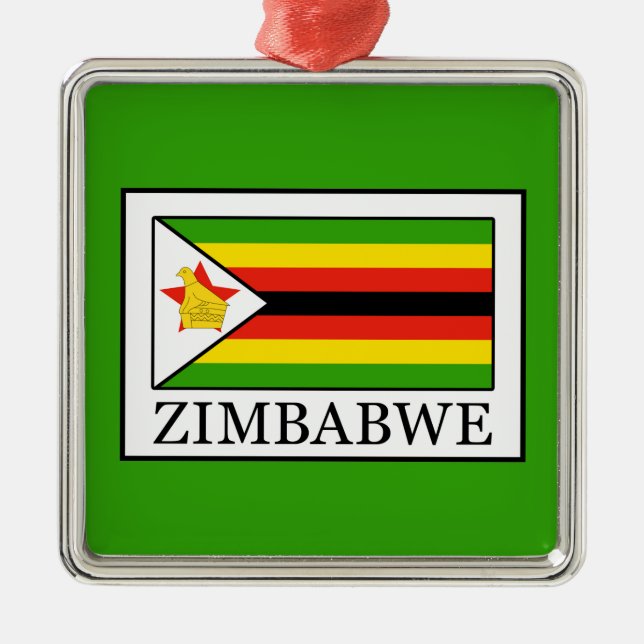 Zimbabwe Metal Ornament (Front)