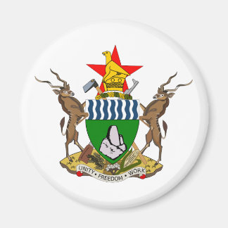 Zimbabwe Official Coat Of Arms Heraldry Symbol Magnet
