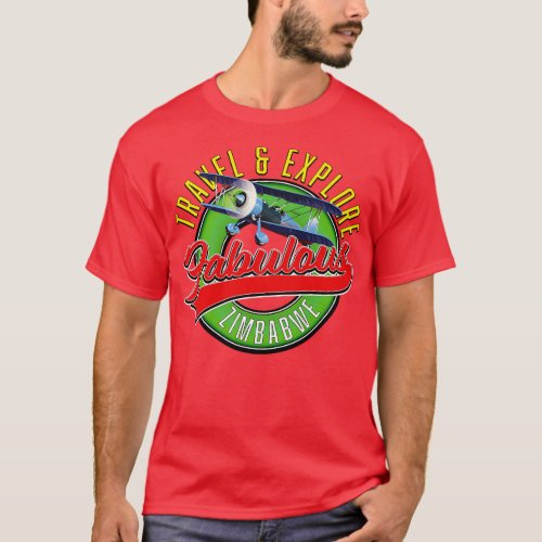 Zimbabwe retro logo T_Shirt