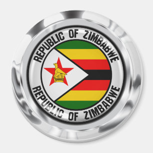 Zimbabwe Round Emblem Magnet