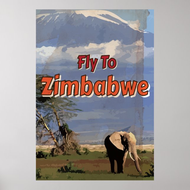 Zimbabwe Vintage vacation Poster (Front)