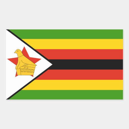 ZimbabweZimbabwean Flag Rectangular Sticker