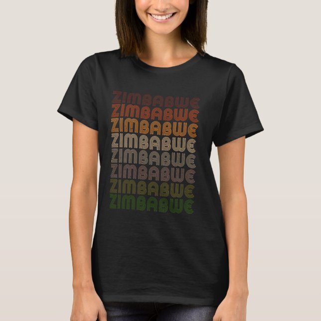 Zimbabwean african zambia traveling family souveni T-Shirt (Front)
