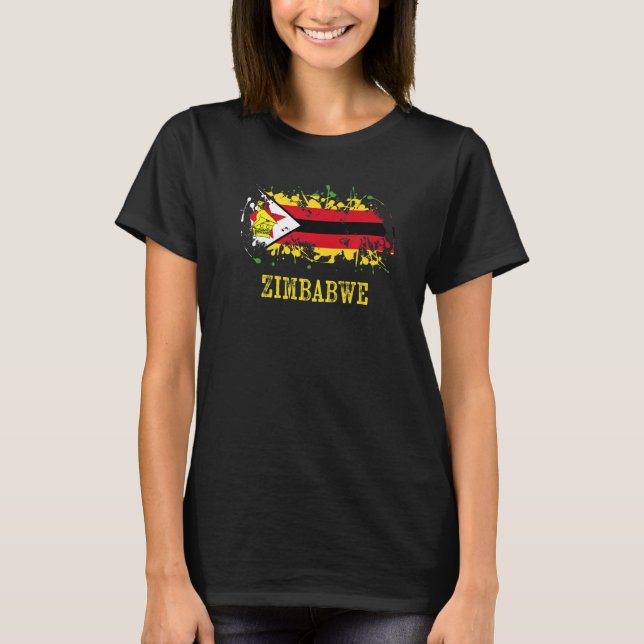 Zimbabwean enthusiasts for Zimbabwe and Zimbabwe   T-Shirt (Front)