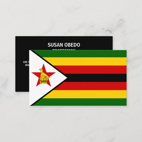 Zimbabwean Flag Flag of Zimbabwe Business Card