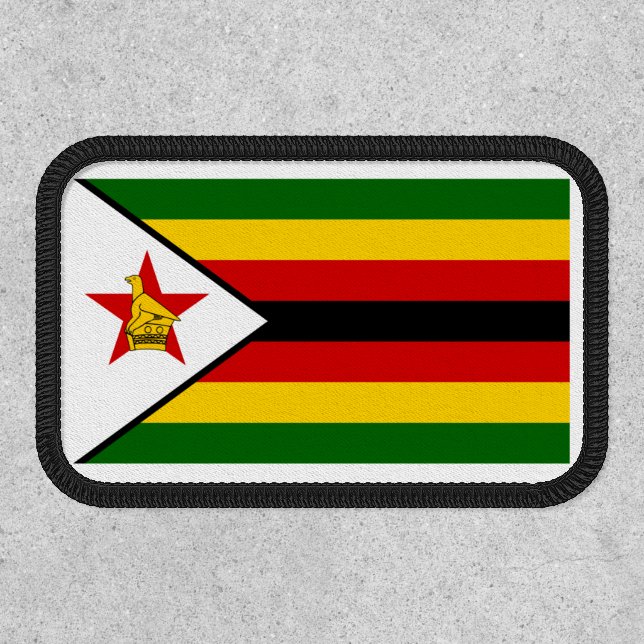 Zimbabwean Flag, Flag of Zimbabwe Patch (Front)