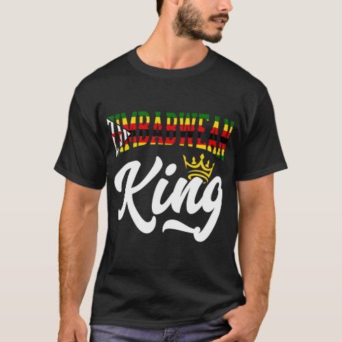 Zimbabwean King Zimbabwe Zimbabwean Zimbabwe Flag  T_Shirt