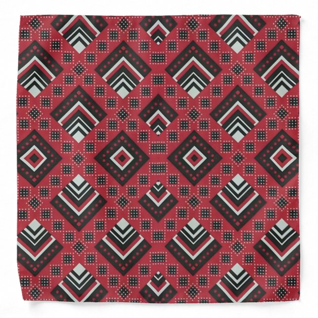 Zimbabwean Traditional Jira reRetso African Print  Bandana (Front)